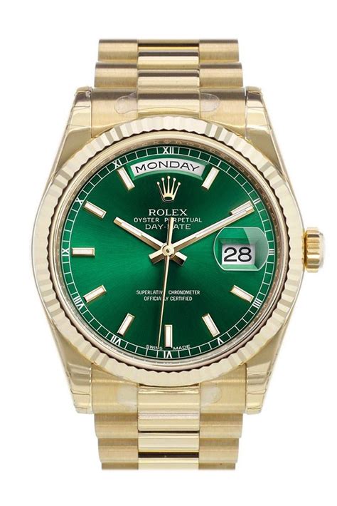 rolex day-date just 28 green dial|Rolex Day-Date 36 price.